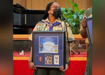Kendall Jackson, one of the first Black female Eagle Scouts.