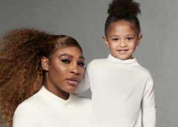 Serena Williams and daughter Olympia create various 'Mommy and Me' looks for the spring 2021 Stuart Weitzman fashion ad campaign.