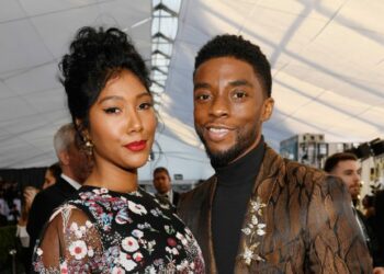 Chadwick Boseman and his wife Simone Ledward Boseman.