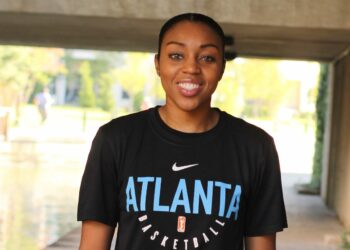 Rene Montgomery shows love for her new team as she steps into the role WNBA co-owner of the Atlanta Dream.