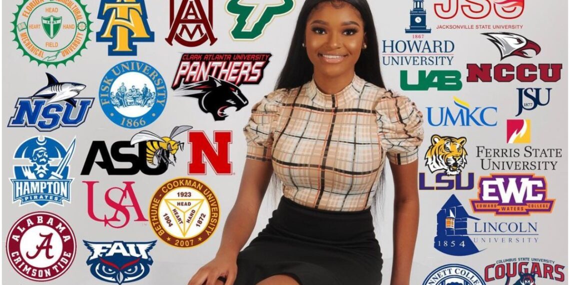 17-year-old high school senior Brenyya Connor has been accepted into 52 colleges and universities with 17 scholarships and several full-rides.