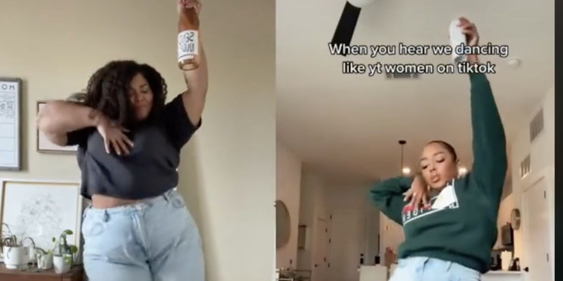 TikTok, TikTokers, Trend, Viral, Video, #whitegirldancechallenge, White, Girl, Black