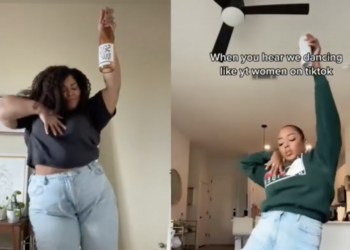 TikTok, TikTokers, Trend, Viral, Video, #whitegirldancechallenge, White, Girl, Black