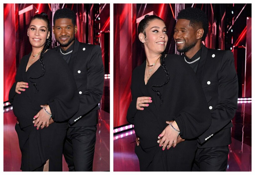 Usher, Jenn Goicoechea, expecting