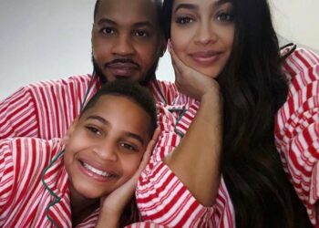 lala, anthony, shows, carmelo, anthony, fathers, day, love, despite, divorce