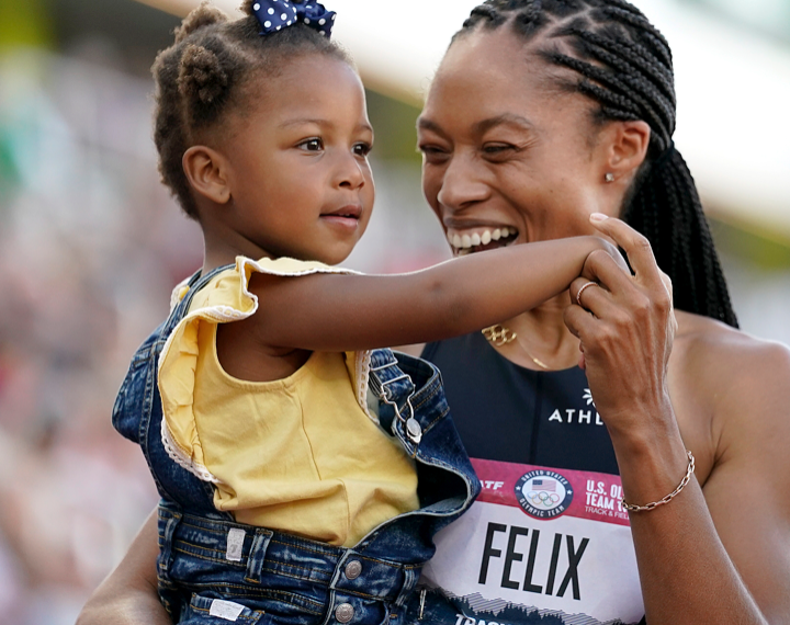 Allyson Felix, Mom, Camryn Grace, Qualifies, Qualified, Track, Olympic Games, Tokyo Games, Fifth Time