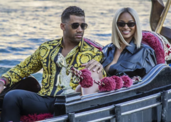 Ciara, Wilson, Russell, Married, Anniversary, Couple, Fifth, Italy, Venice