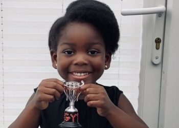 Verity Ofori-Kuragu, Simone Biles, trophy, gymnast,