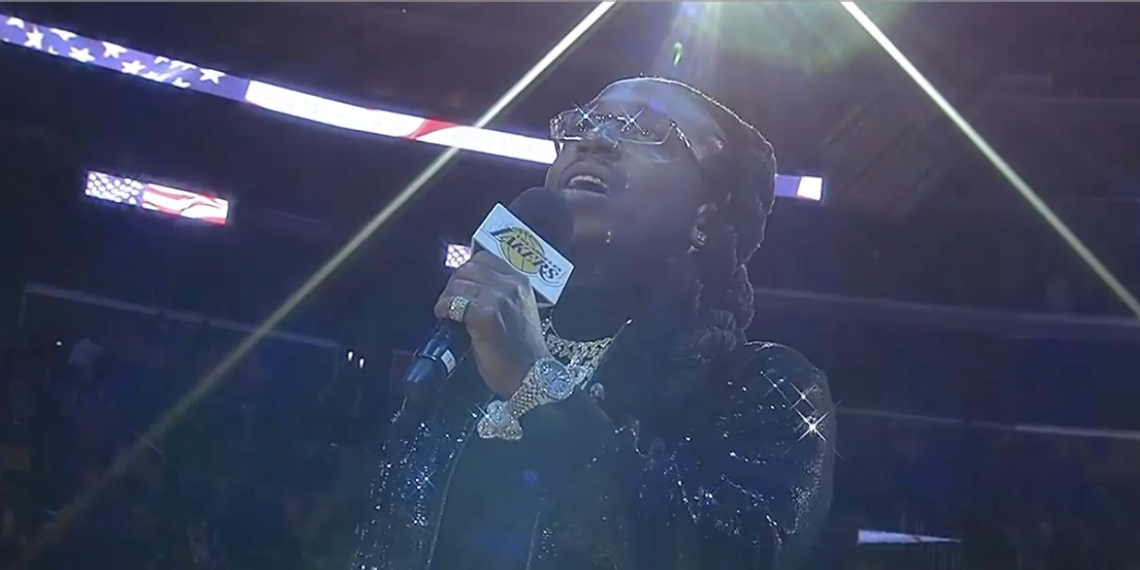 Jacquees, national anthem, Lakers, Los Angeles
