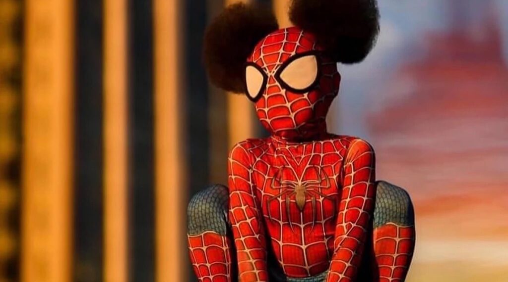 Spidergirl, rose, photoshoot, photography, facebook, viral