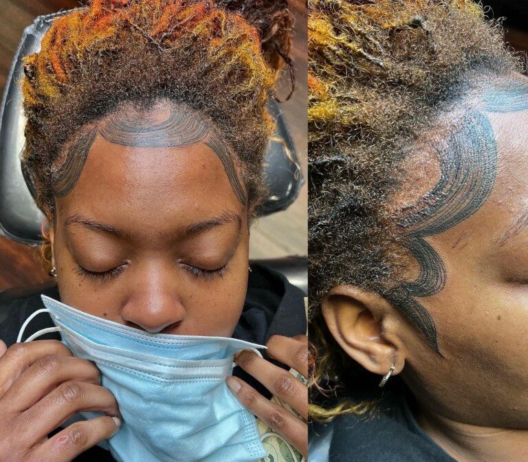 Hair Edges Tattoo Sticker Fashion Temporary Hairline Stickers Edges Bangs  Tattoo Stickers For Women  Fruugo IN