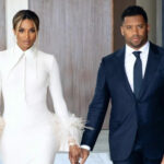 Ciara and Russell Wilson leave a Super Bowl party in Los Angeles as Future went on stage to perform