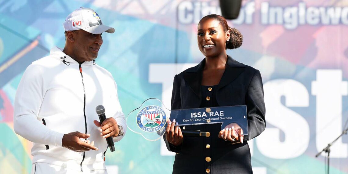 Issa Rae, Actress, Insecure, Star, HBO, Taste of Inglewood Festival, Key to the City, Mayor James T. Butts, Inglewood, California.