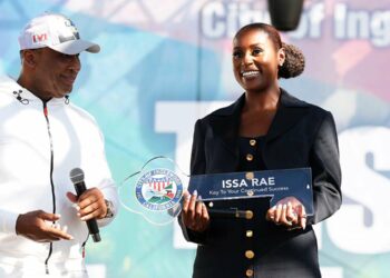 Issa Rae, Actress, Insecure, Star, HBO, Taste of Inglewood Festival, Key to the City, Mayor James T. Butts, Inglewood, California.