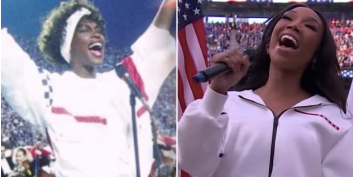 Whitney Houston Brandy The Star Spangled Banner