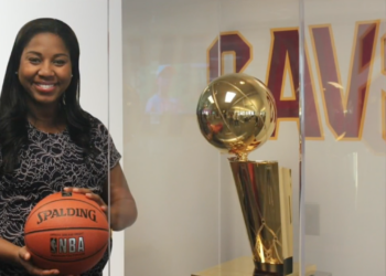 Shelly Cayette-Watson, Cleveland Cavaliers, Executive, Vice President, Commercial Chair Officer, Breaking, Barriers, First Black Woman, NBA.