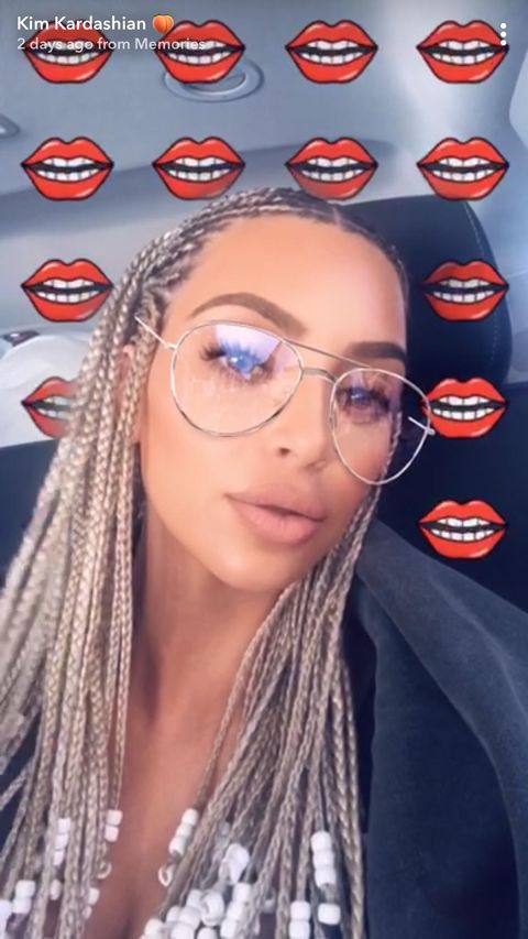 Kim Kardashian, Snapchat, Controversy, Cornrows, Bo Derek, Braids.
