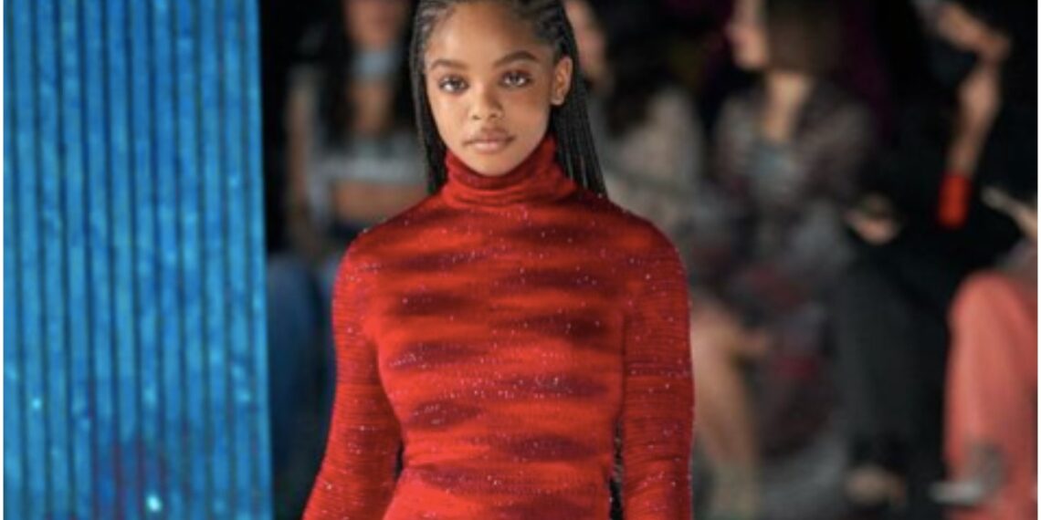 Marsai Martin runway Milan Missoni