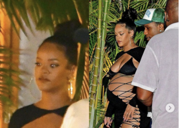 Rihanna, A$AP Rocky, Barbados, Grantly Adams International Airport, Cheating, Rumors, Shoe Designer, Amina Muaddi, Fashion Blogger, Louis Pisano Statement, Twitter, Apology.