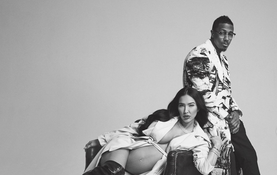 Bri Tiesi, Pregnant, Baby Bump, Happy Easter, Red lipstick, Nick Cannon, Easter Bunny, Costume, Maternity, Photoshoot, Instagram.