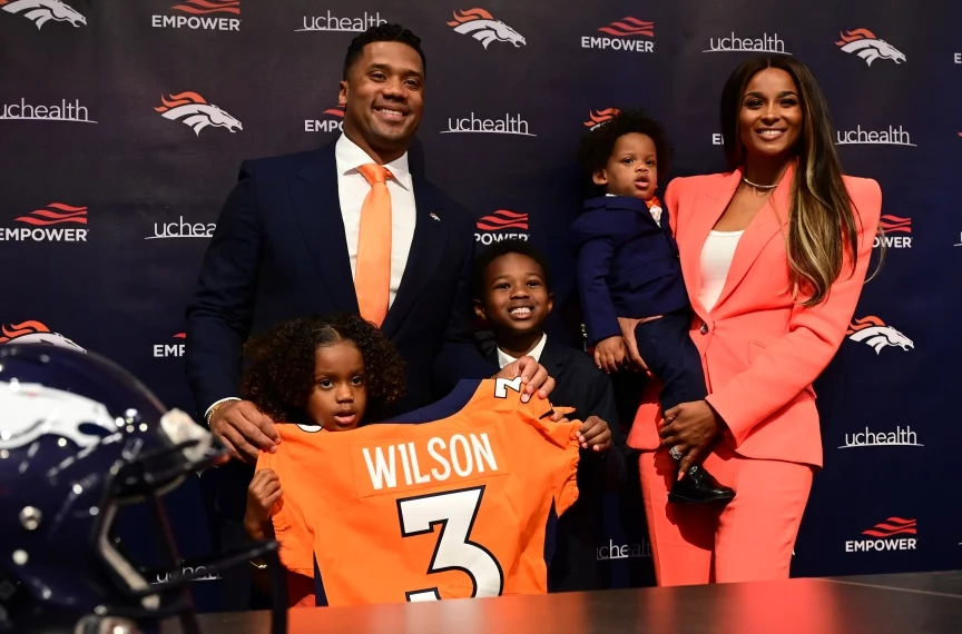 Russell Wilson, NFL, Player, Quarterback, Wife, Ciara, $25 Million, Mansion, Englewood, Colorado, Contract, Denver Broncos.