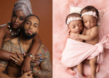 photos, Instagram, adorable, duo, twin, daughters, Amara, La Negra