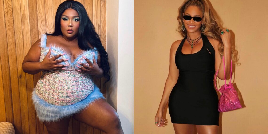Singers, Beyonce, Lizzo, Baby Photo, Birthday message, Shoutout, Website, Twitter, Fan Page, Screenshot.