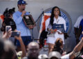 Trina, Rapper, Key to Miami, First Annual, Trina Day, Liberty City, Mayor, Francis Suarez, Plaque, Late Mother, Vanessa Taylor, Miami-Dade County, Key, Commissioner, Keon Hardemon.