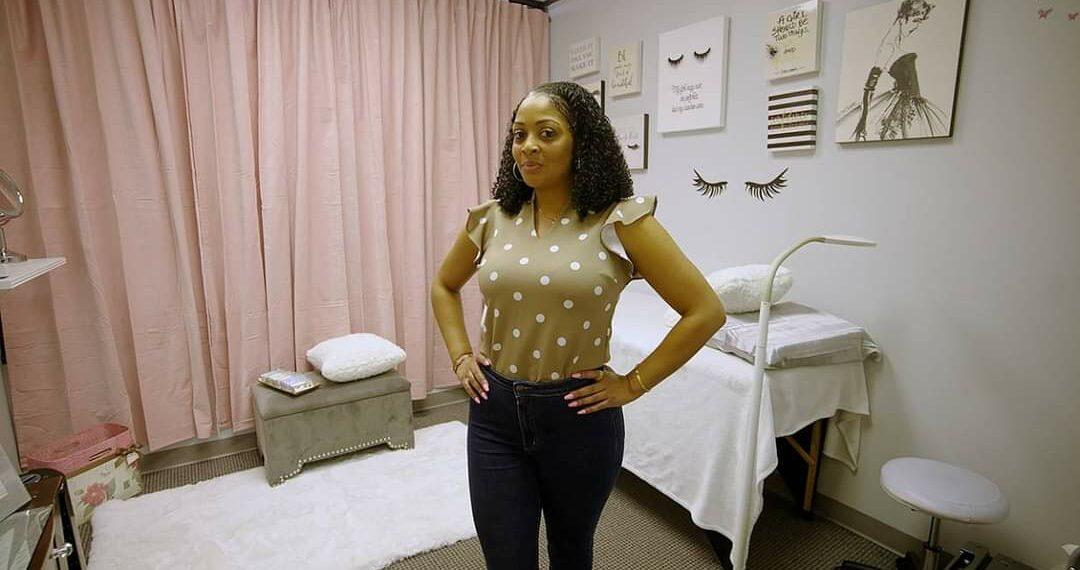 Nakia, Vestal, Dollmaker Lashes, entrepreneur, human trafficking, beauty studio, eyelash extensions, Houston, Texas, business, survivor
