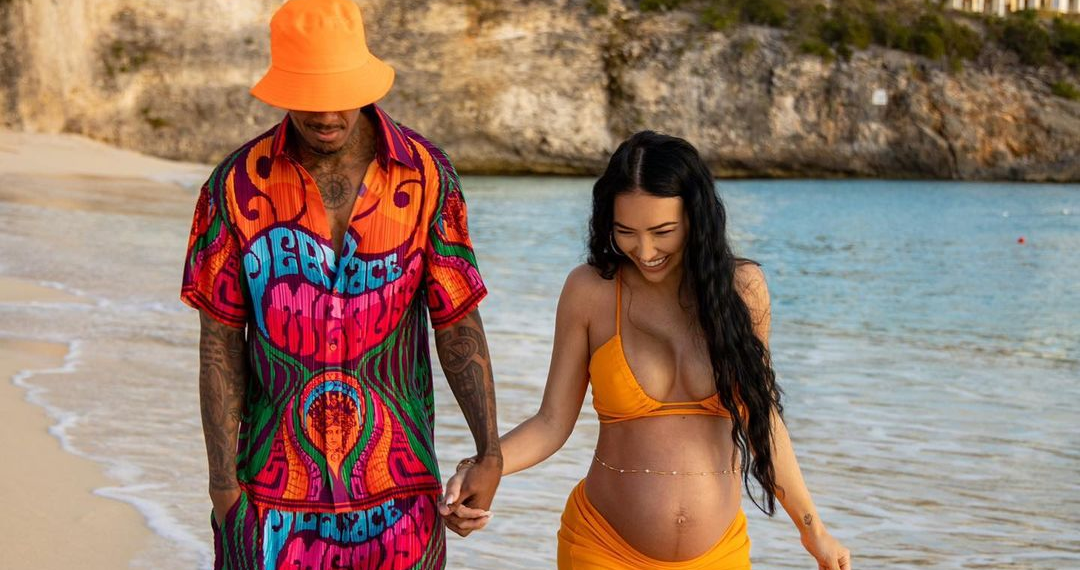 Bre Tiesi, Nick Cannon, BabyMoonin, pregnancy, Bahamas, Instagram, baby boy, model, couple, intimate, photos, Instagram