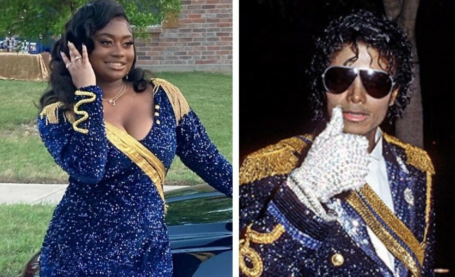 Gabby Matsuoka, The Kiwe Prom, fashion model, Dallas, Texas, prom designer, dress, prom, gown, teen, Michael Jackson, Grammy, blazer, iconic