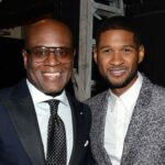 Usher, L.A. Reid, gift, success, birthday party, producer, new, convertible Porsche 911 Carrera Cabriolet, singer, car