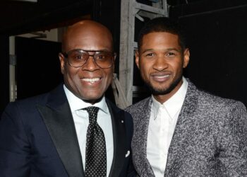 Usher, L.A. Reid, gift, success, birthday party, producer, new, convertible Porsche 911 Carrera Cabriolet, singer, car