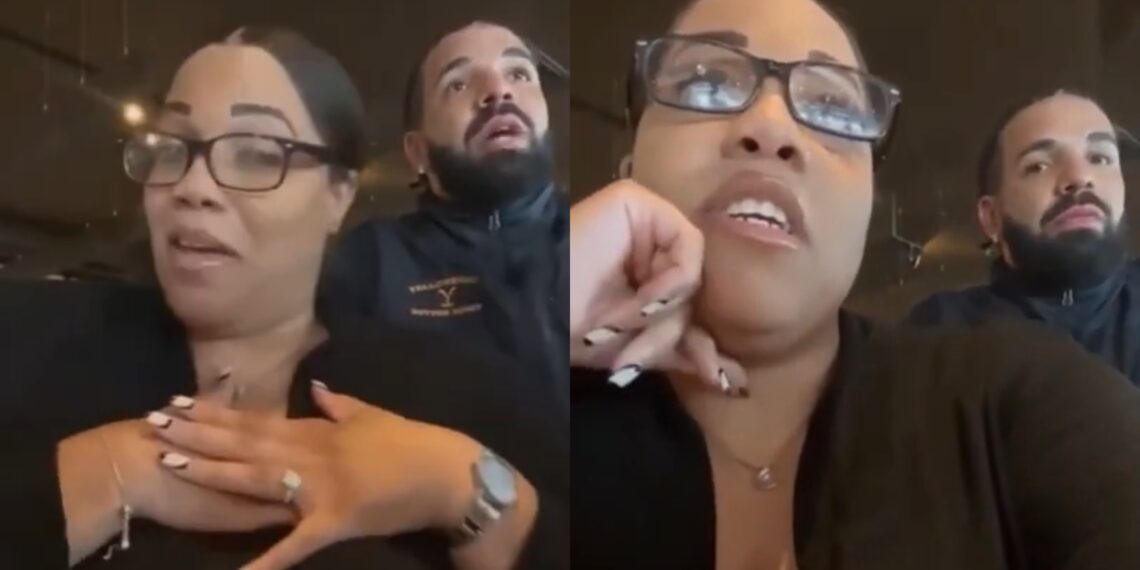 Drake, Covers, Tab, Women, Joe Muer, Seafood Restaurant, Detroit, Motor City, Viral Video, Brittney Keara, Friend, Twitter, Tweets.