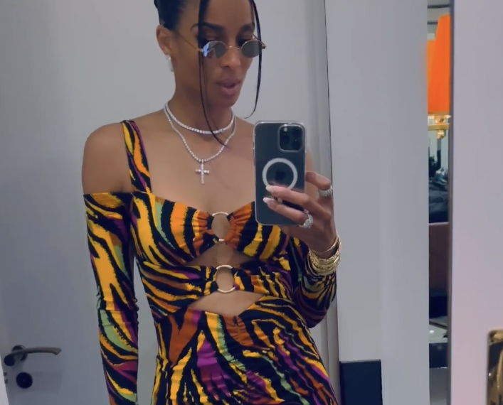 Ciara singer NFL player husband Russell Wilson Instagram selfie video social media