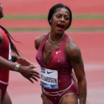 American Sprinter, Track Star, Sha'Carri Richardson, Won, Women's 100 Metre Race, 2022 Star Athletic Series, Montverde, Florida, Meet, 10.73 Seconds, First Place, World Athletic Championships, Eugene, Oregon.
