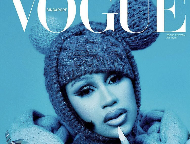 rapper Cardi B Vogue Singapore cover story magazine issue motherhood