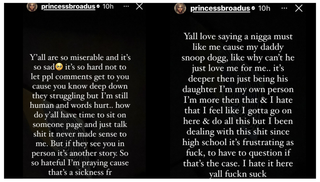 Cori Broadus Instagram Stories