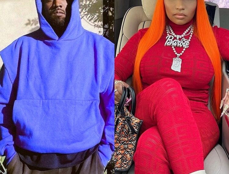 rapper Kanye West Nicki Minaj clown comment unfollowed Instagram social media