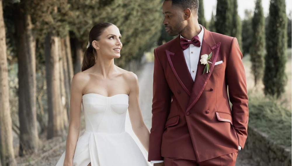 Jay Ellis,wedding,Tuscany,Nina Senicar,ceremony,Dolce & Gabbana, girlfriend,relationship