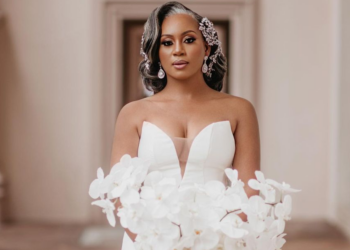 wedding, dress, bride, gray, hair, Tia Codrington, viral video, Kadeja Jackson Baker