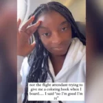 United Airlines Flight Attendant Mistook Presidential Medal of Freedom Recipient And Olympic Gold Medalist Simone Biles For A Child, Offering Her A Coloring Book
