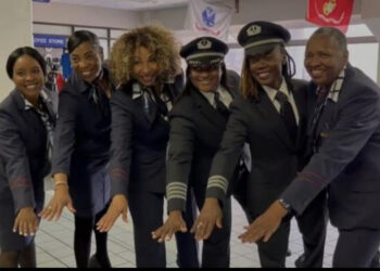 Bessie Coleman, Gigi Coleman, American Airlines, plane, flight, pilot license, all-Black, female