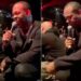 rapper Busta Rhymes woman hand personal space concert