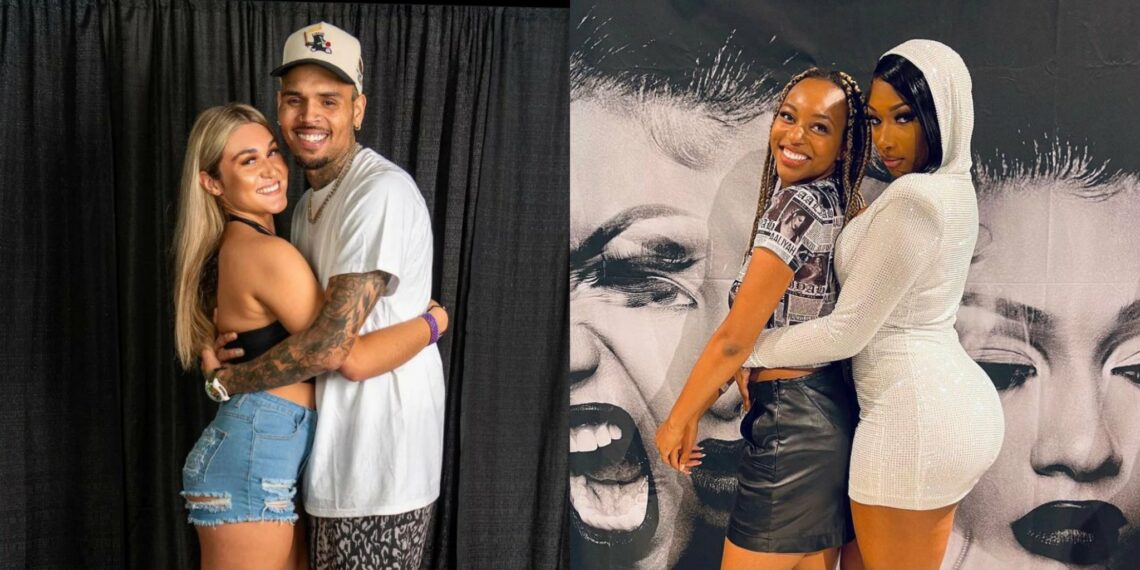 Chris Brown, Megan Thee Stallion, photo, Instagram, post, meet-and-greet, experience, singer, rapper