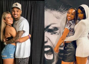 Chris Brown, Megan Thee Stallion, photo, Instagram, post, meet-and-greet, experience, singer, rapper