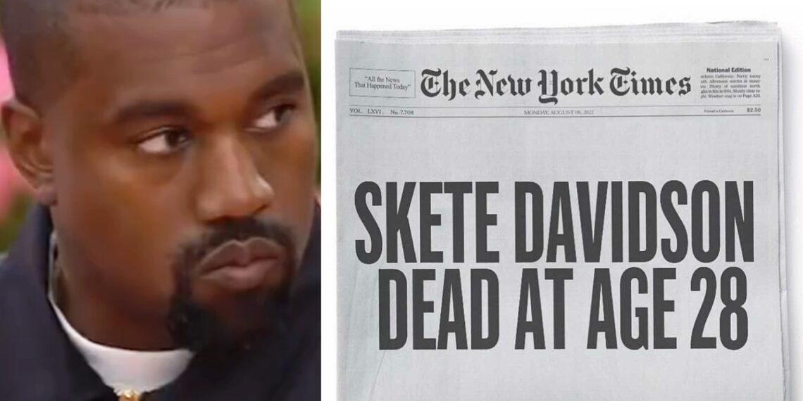 rapper Kanye West Instagram post Pete Davidson Kim Kardashian breakup Skete dead