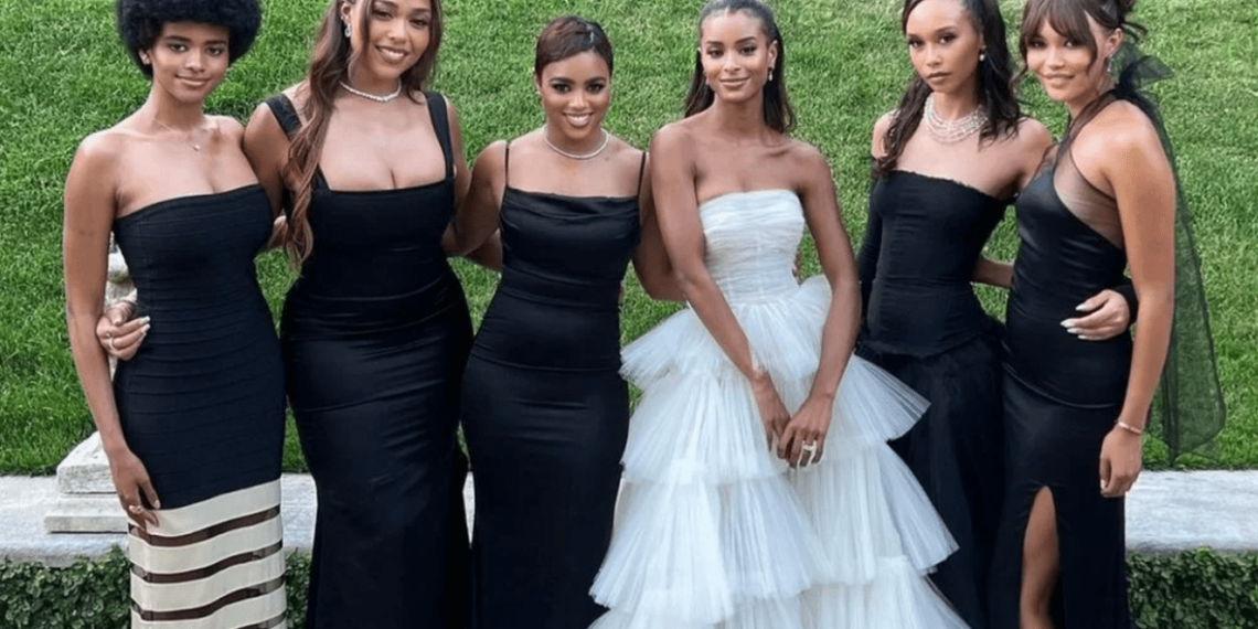Keenan Wayans daughter Nala Wayans wedding Jordyn Woods best friend bridesmaids