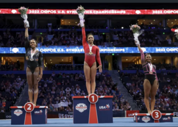 Jordan Chiles,Shilese Jones,Konnor McClain ,U.S.Gymnastics,gold,medalist,