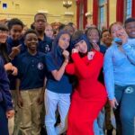 rapper Cardi B Bronx middle school surprise donation